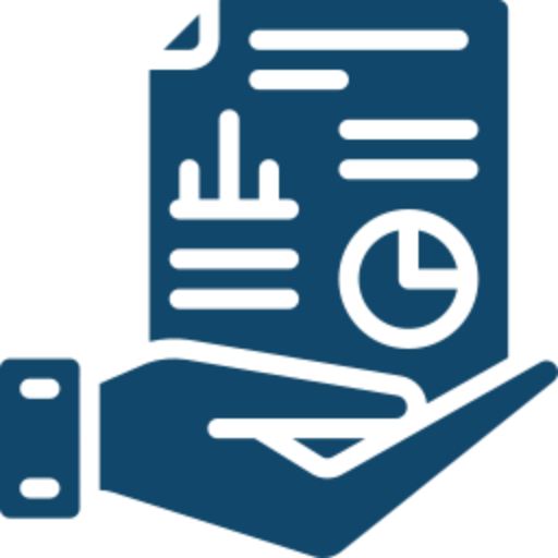 Business document in hand illustration