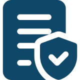Secure document icon illustration