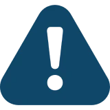 Alert icon on black background